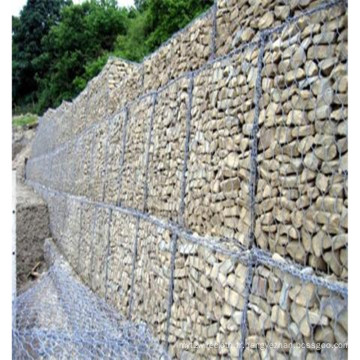 Panier hexagonal galvanisé de 10 * 12 Gabion